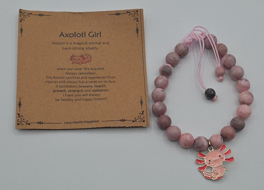 Axolotl Costume Bracelet Gifts for Girls/Women, Kawaii Charm Bracelet Axolotl -